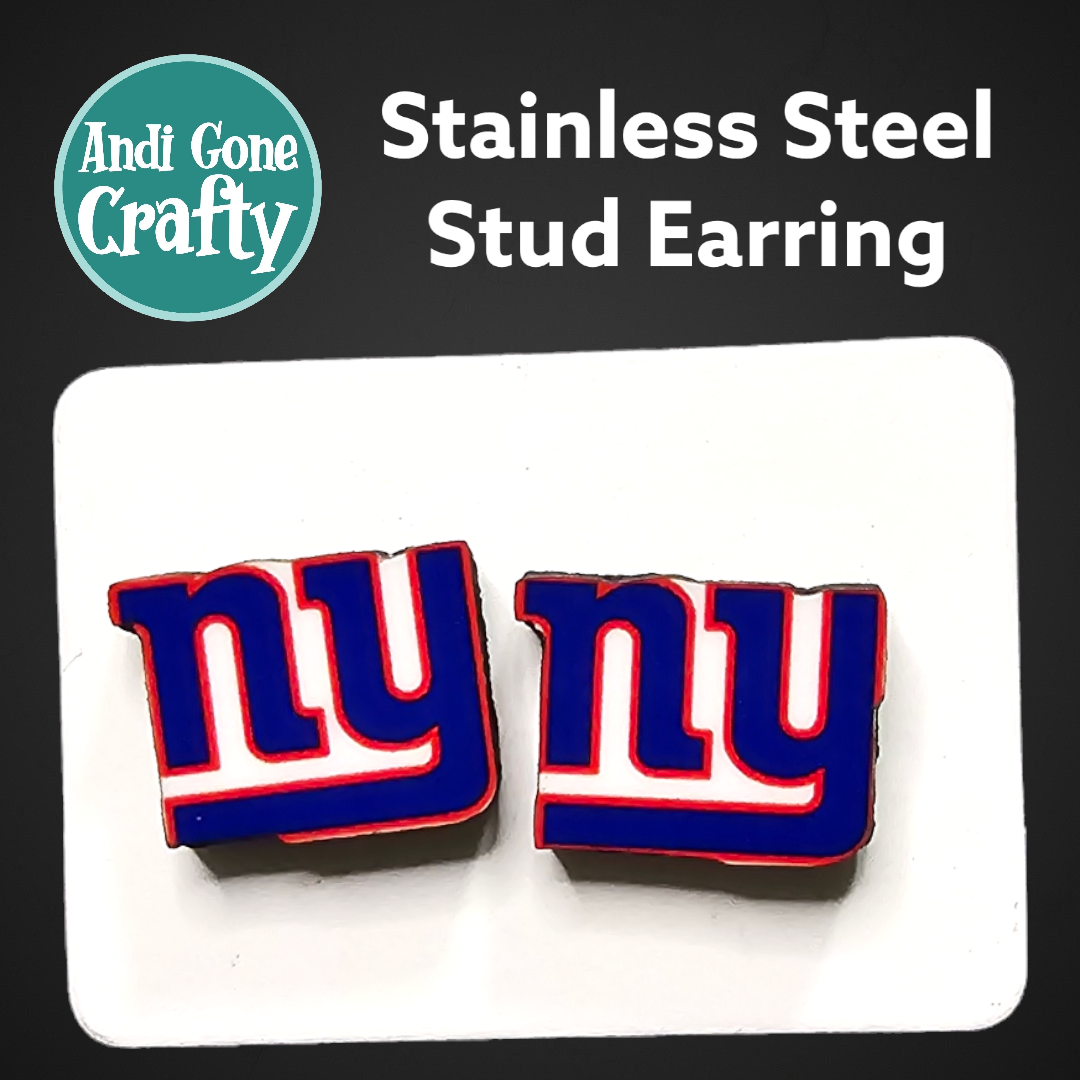 Football Teams - Sports  - Stainless Steel Stud Earring