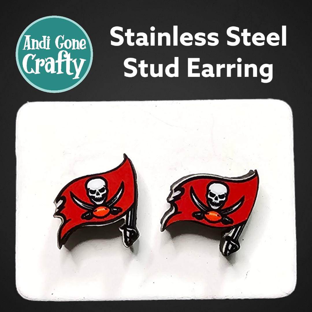 Football Teams - Sports  - Stainless Steel Stud Earring