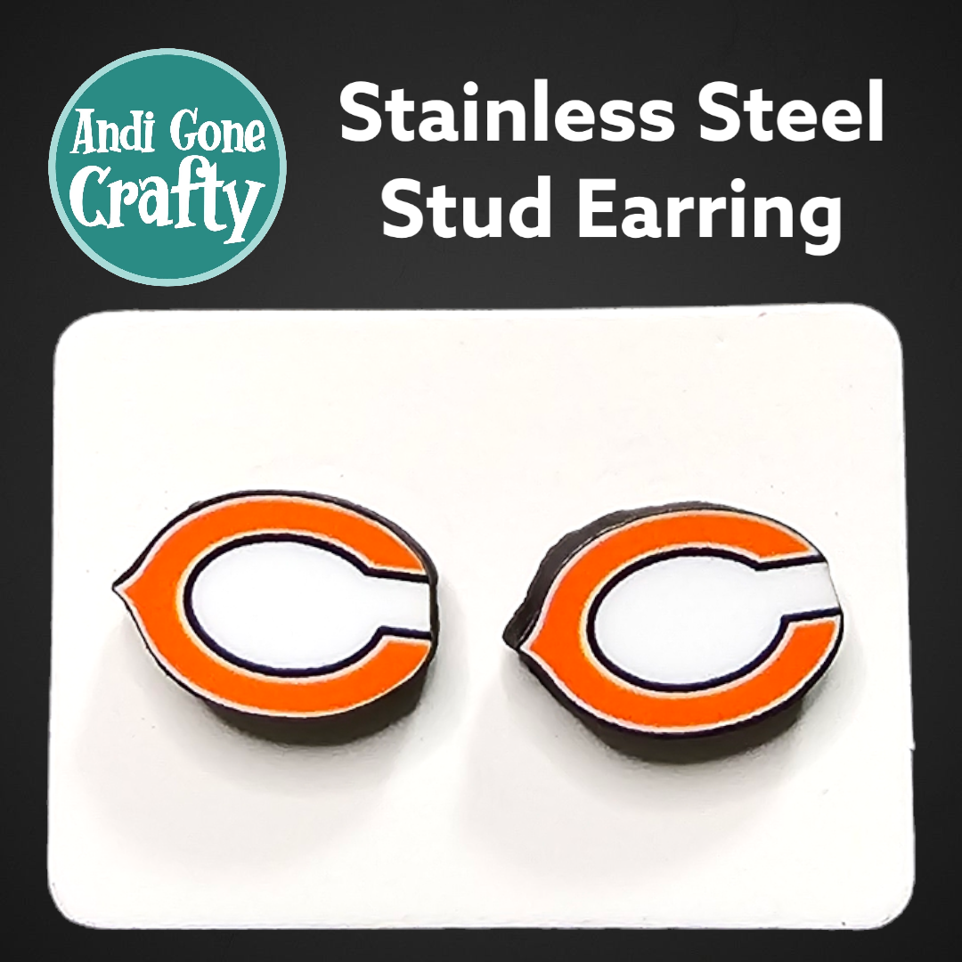 Football Teams - Sports  - Stainless Steel Stud Earring