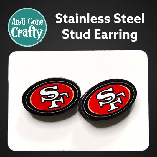 Football Teams - Sports  - Stainless Steel Stud Earring