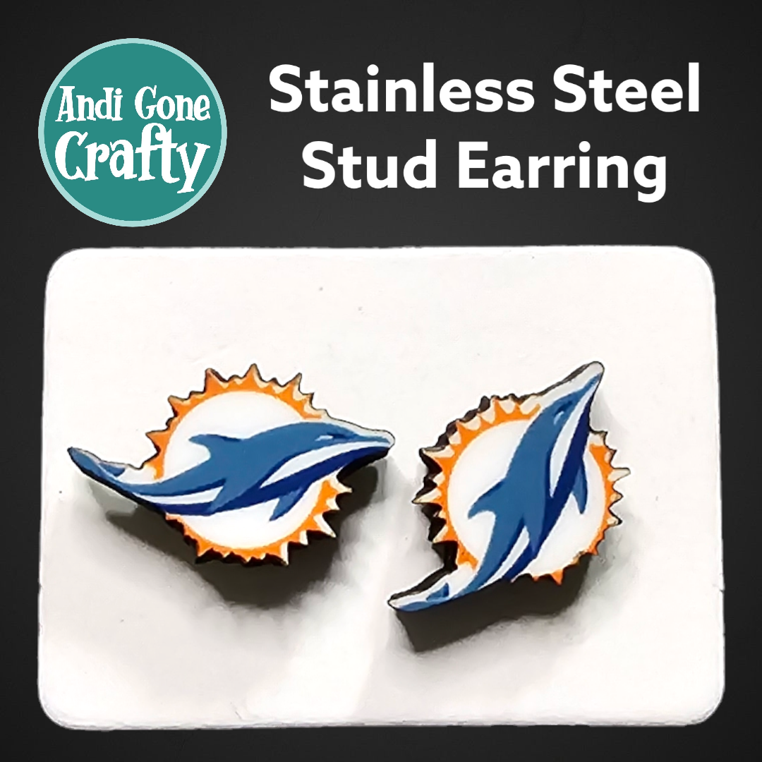 Football Teams - Sports  - Stainless Steel Stud Earring