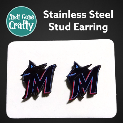 Baseball Teams - Stainless Steel Stud Earring