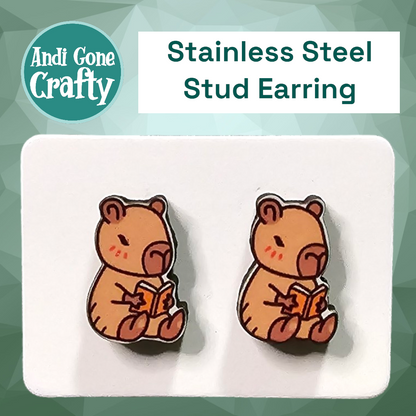 Capybara - Stainless Steel Stud Earring