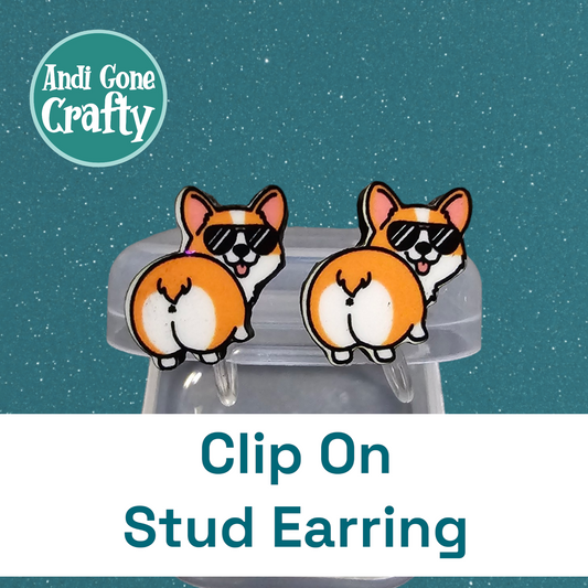 Corgi Butt - Clip On Earring
