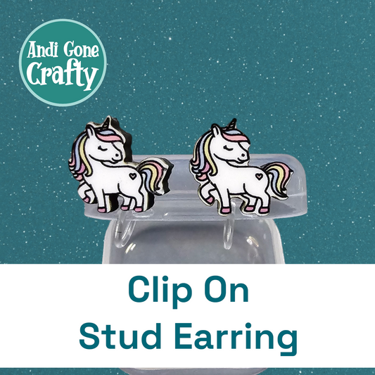 Unicorn - Clip On Earring