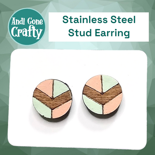Simply Modern #8 - Stainless Steel Stud Earring