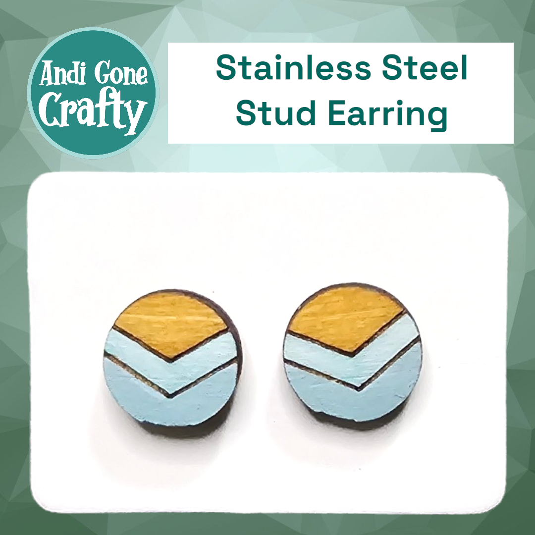 Simply Modern #16 - Stainless Steel Stud Earring