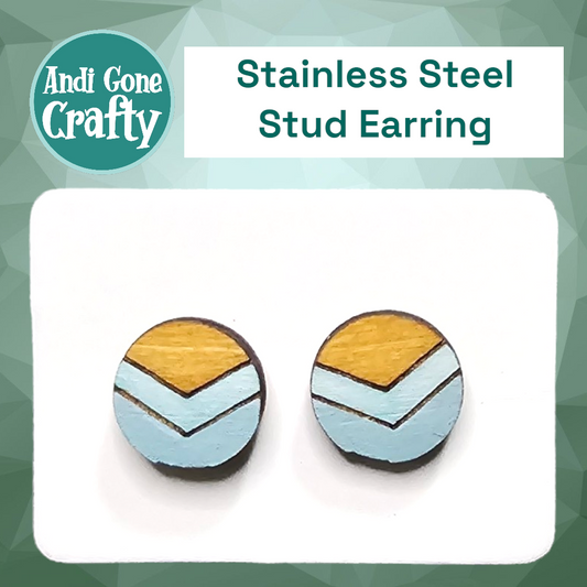 Simply Modern #16 - Stainless Steel Stud Earring