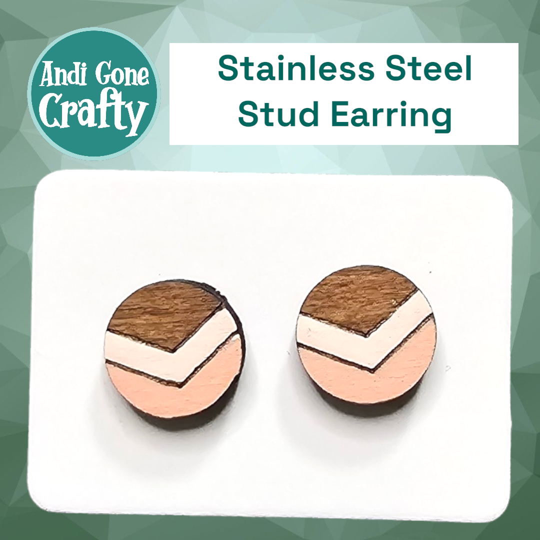 Simply Modern #3 - Stainless Steel Stud Earring