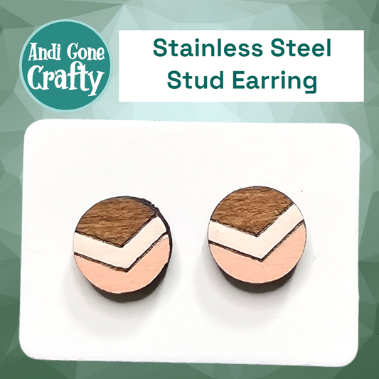 Simply Modern #3 - Stainless Steel Stud Earring