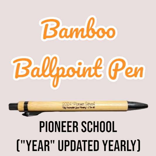 JW Bamboo Pen - 2024 Pioneer School