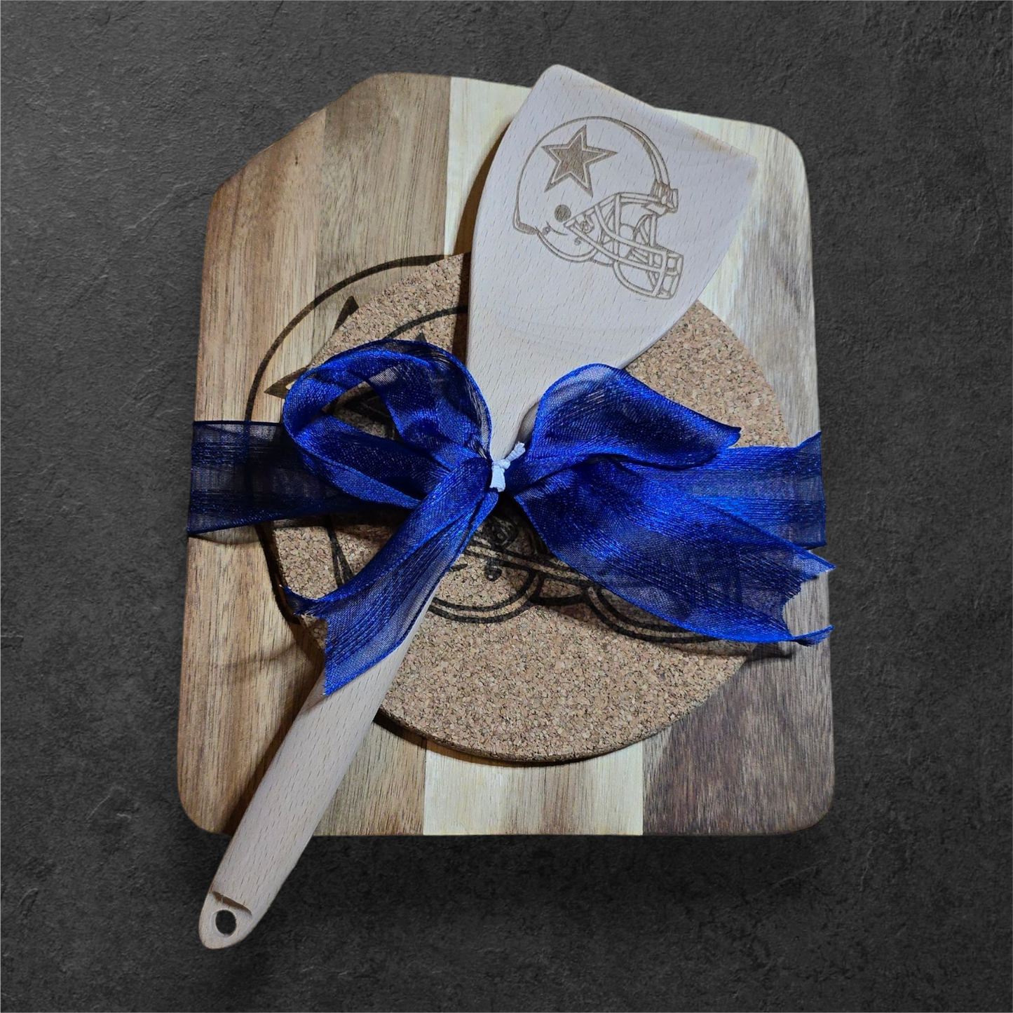 Cowboys Match Set [Cutting Board, Trivet, & Spoon]