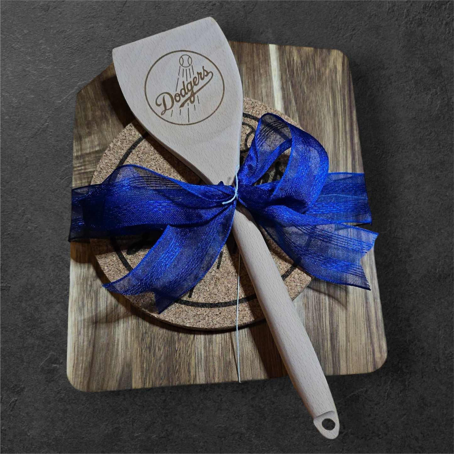 Dodgers Match Set [Cutting Board, Trivet, & Spoon]