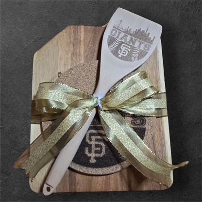 SF Giants City Scape Match Set [Cutting Board, Trivet, & Spoon]