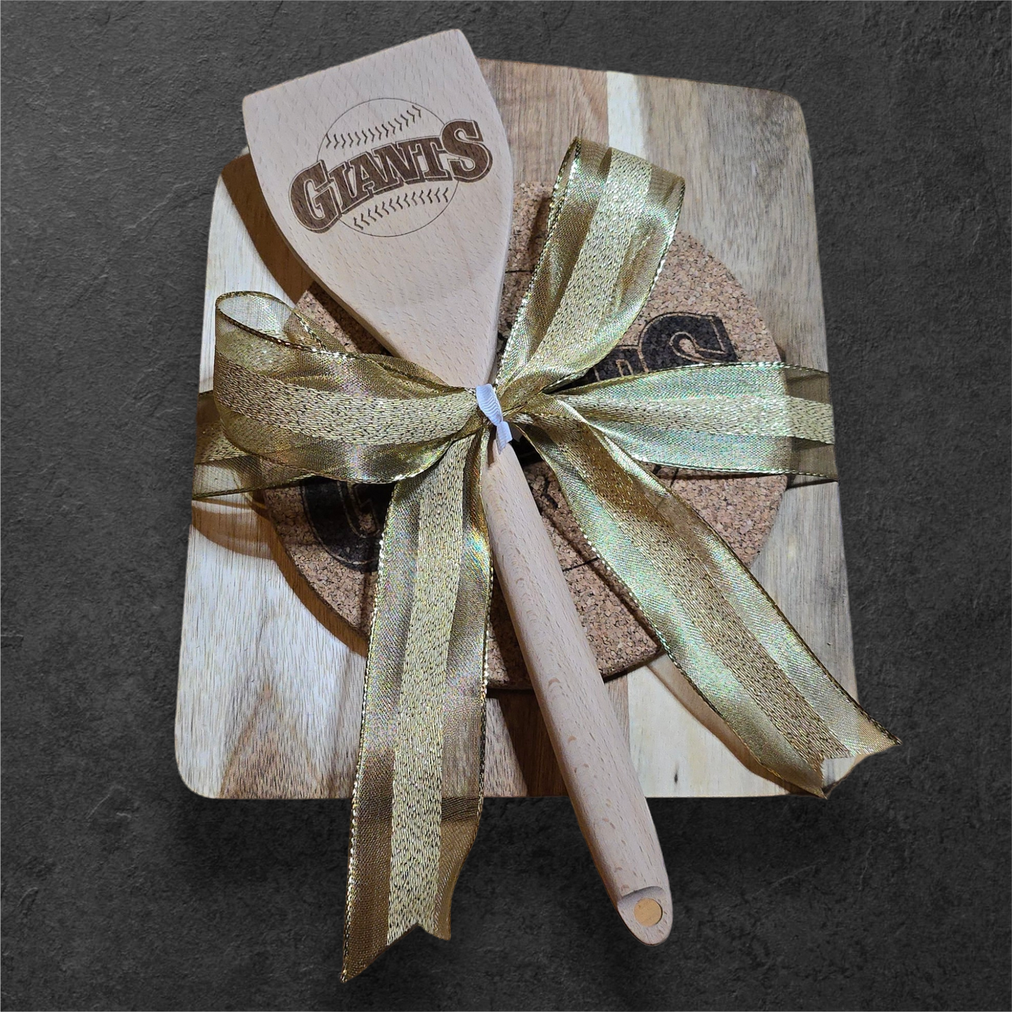 SF Giants Match Set [Cutting Board, Trivet, & Spoon]