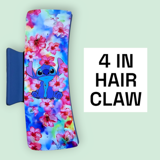 Stitch Tropical - 4in Hair Claw / Clip