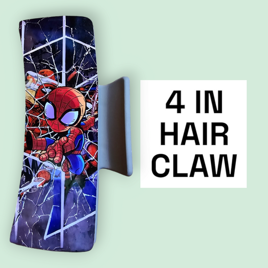 Spider Man - 4in Hair Claw / Clip