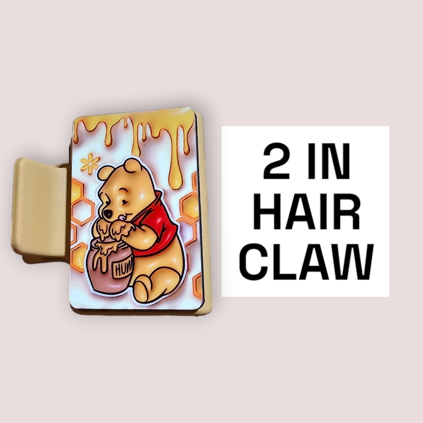 Pooh - 2in Hair Claw / Clip