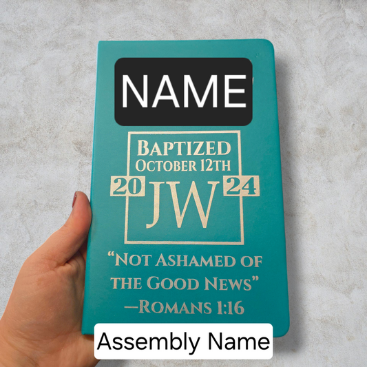 JW Baptism Notebook