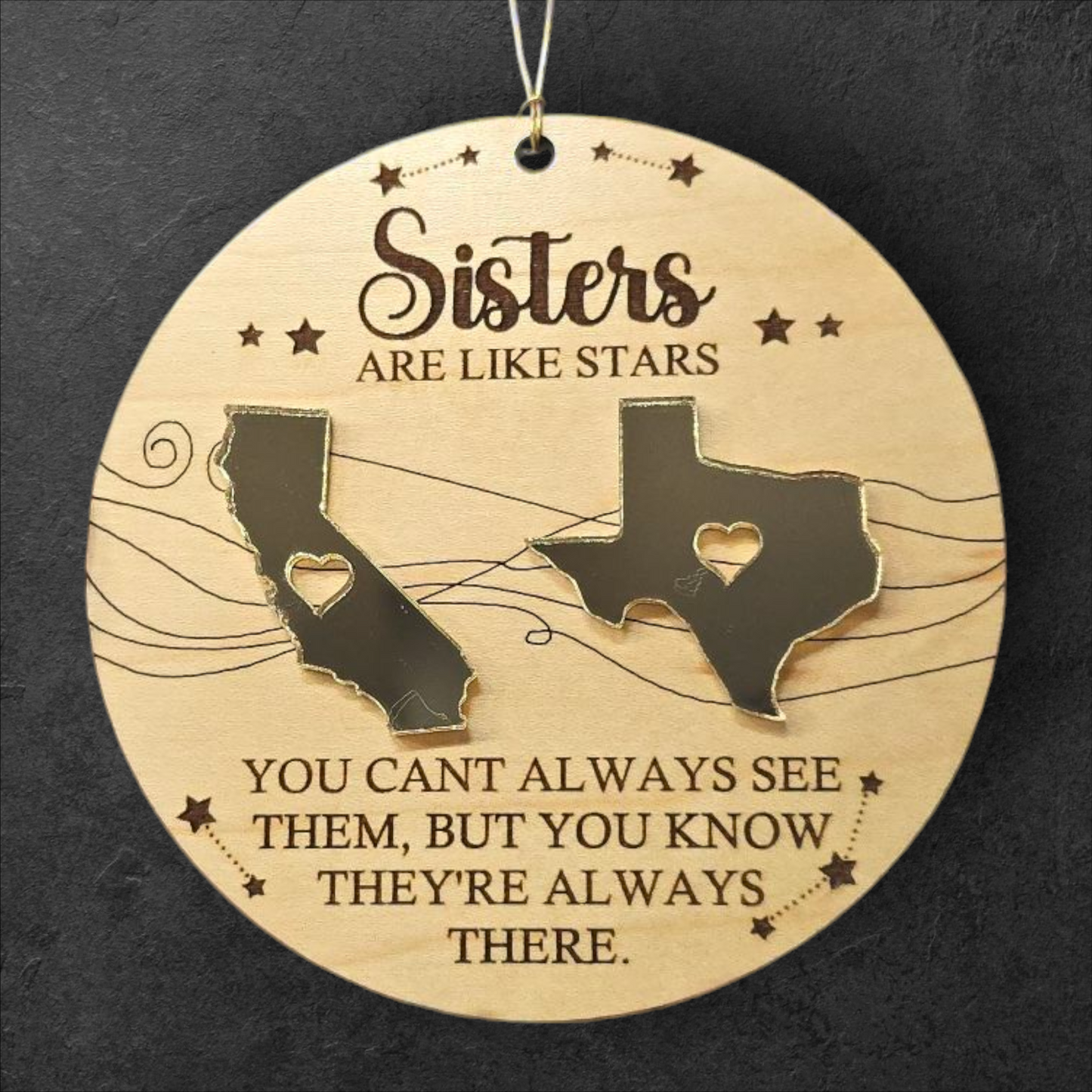 Sisters {Insert Family Member} are like Stars. You can't always see them, but you know they're always there.