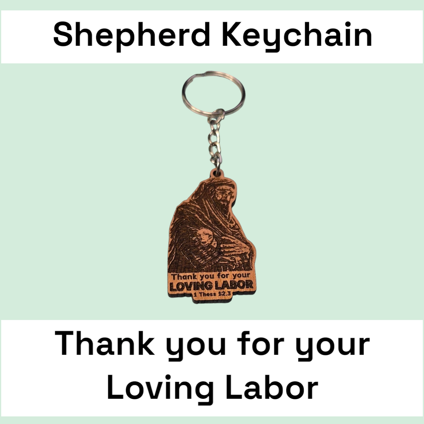 Shepherd - Loving Labor - JW Keychain