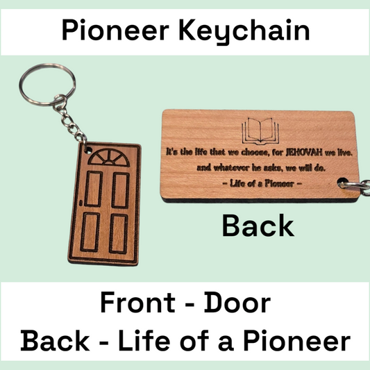 Door - Pioneer Life - JW Wood Key Chain