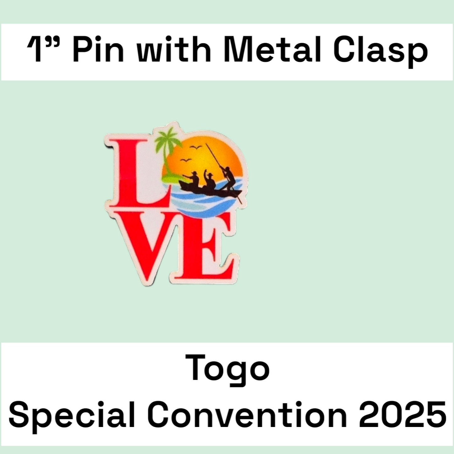 Togo Lome Pins - 2025 Special Convention of Jehovah's Witnesses - JW Gifts and Souvenirs