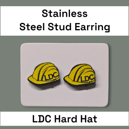 LDC Hardhat Earrings - Stainless Steel