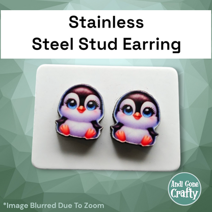 Baby Animals - Character Stainless Steel Stud Earring