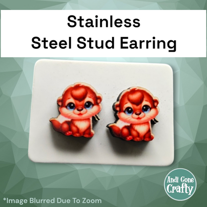 Baby Animals - Character Stainless Steel Stud Earring