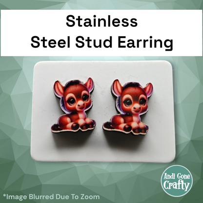 Baby Animals - Character Stainless Steel Stud Earring