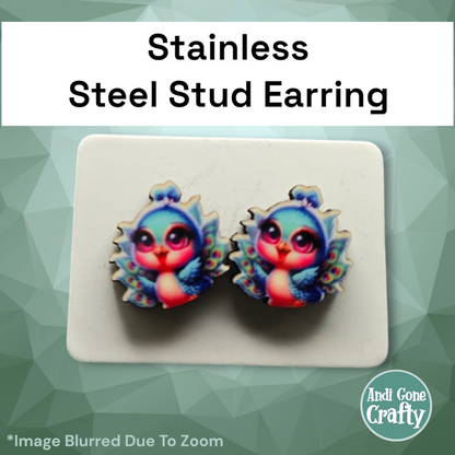 Baby Animals - Character Stainless Steel Stud Earring