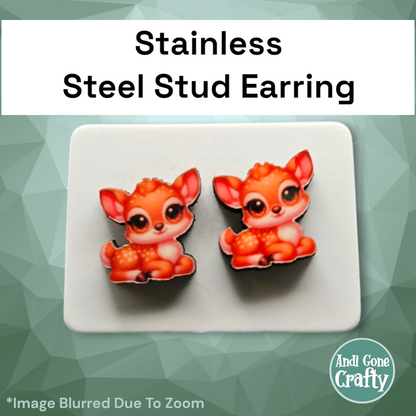 Baby Animals - Character Stainless Steel Stud Earring