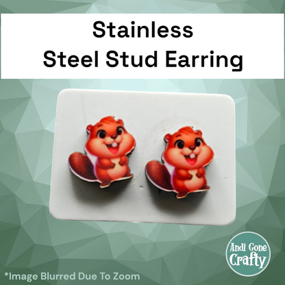 Baby Animals - Character Stainless Steel Stud Earring