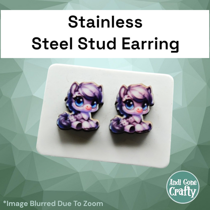 Baby Animals - Character Stainless Steel Stud Earring