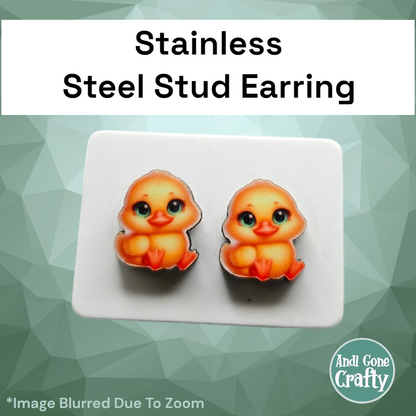 Baby Animals - Character Stainless Steel Stud Earring