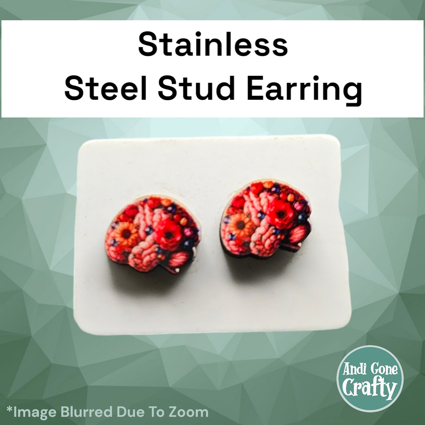 Heath Care  - Stainless Steel Stud Earring