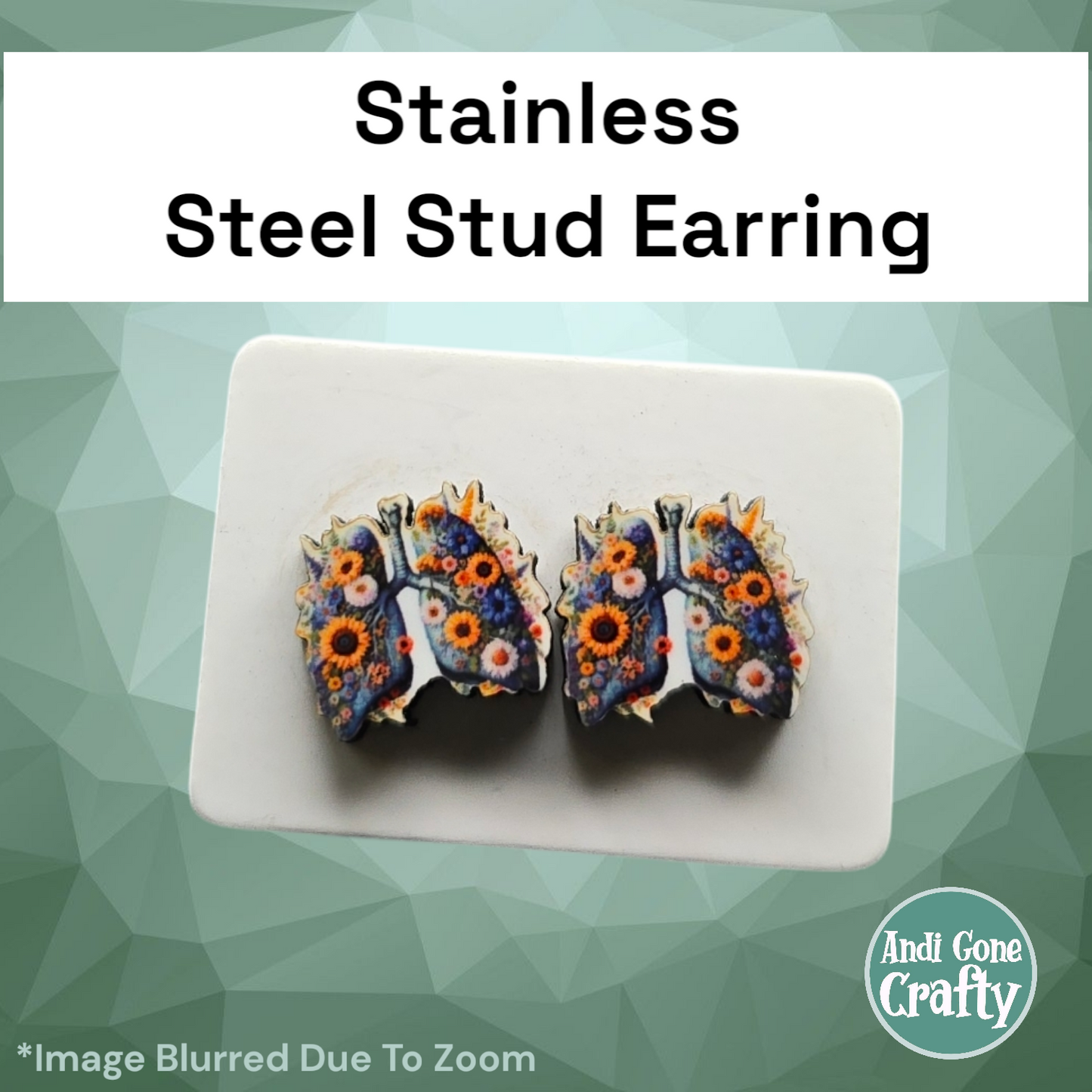 Heath Care  - Stainless Steel Stud Earring