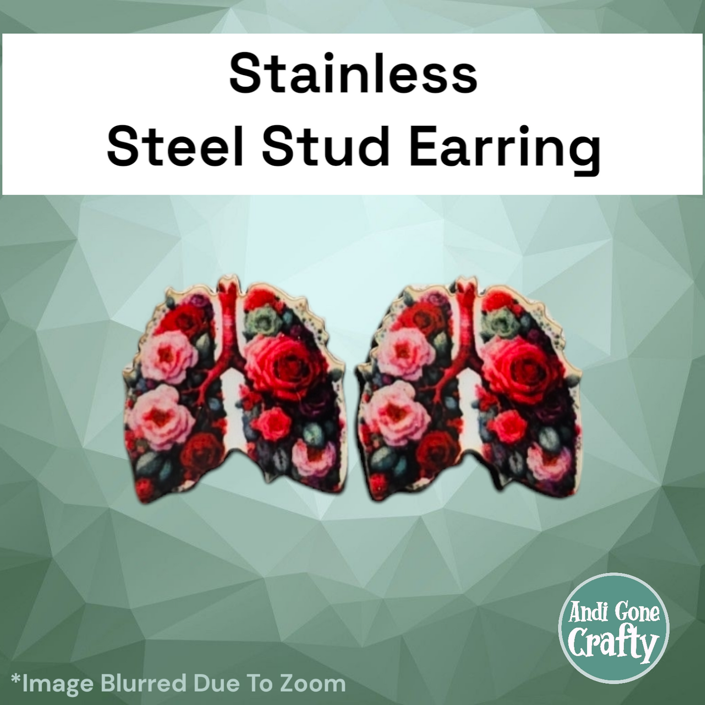 Heath Care  - Stainless Steel Stud Earring