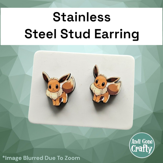 Eevee - Stainless Steel Stud Earring