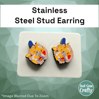 Simpson - Stainless Steel Stud Earring