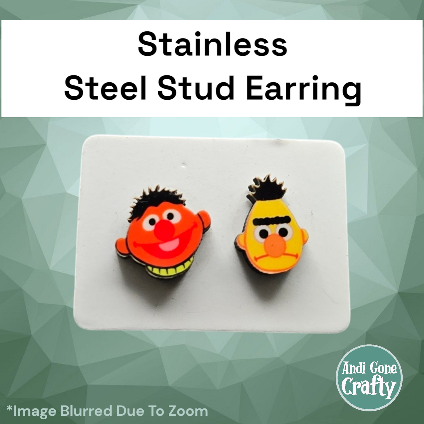 Sesame - Stainless Steel Stud Earring