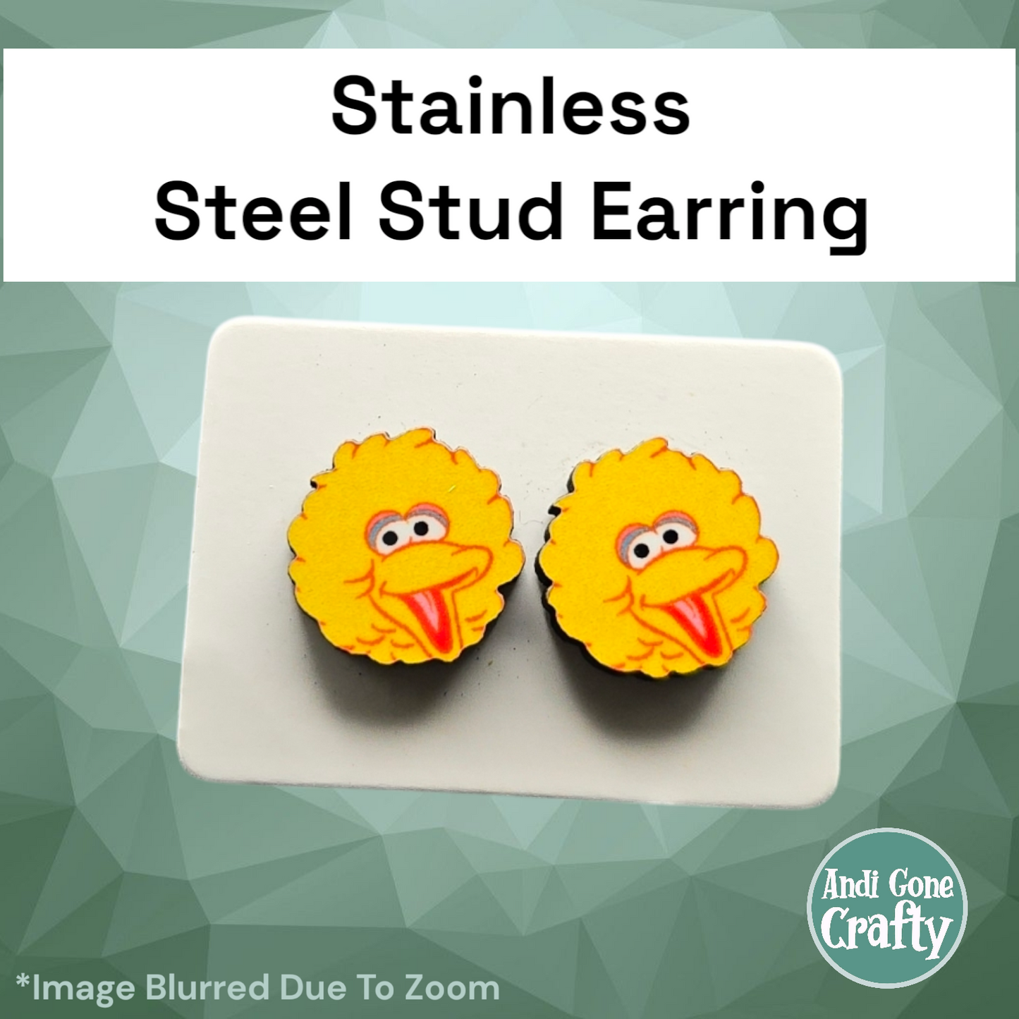 Sesame - Stainless Steel Stud Earring