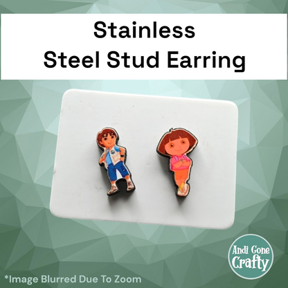 Dora - Stainless Steel Stud Earring