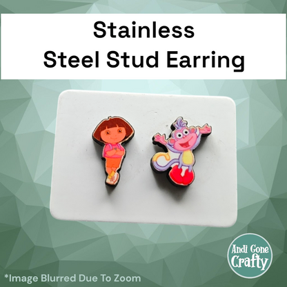 Dora - Stainless Steel Stud Earring