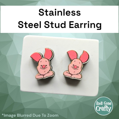 Pooh - Character Stainless Steel Stud Earring