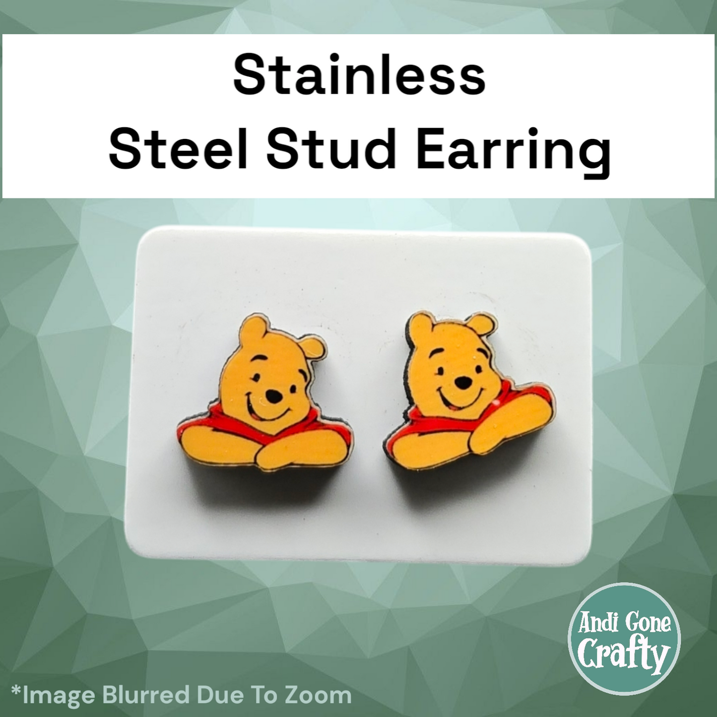 Pooh - Character Stainless Steel Stud Earring