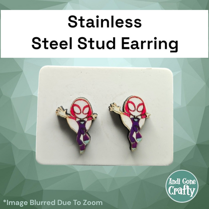 Spidey - Stainless Steel Stud Earring