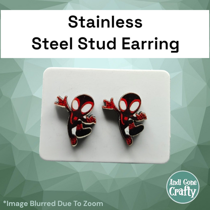 Spidey - Stainless Steel Stud Earring