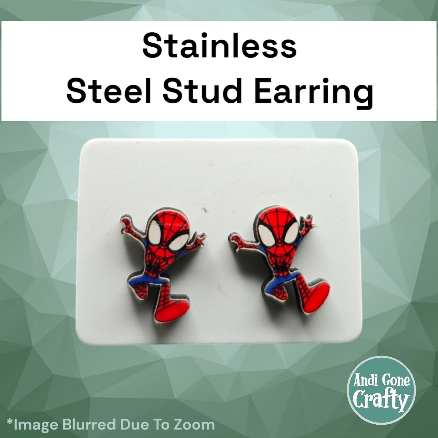 Spidey - Stainless Steel Stud Earring